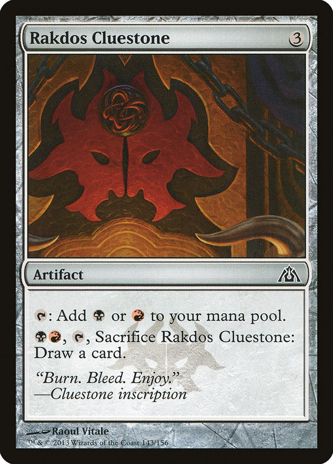 Rakdos Cluestone - (Foil): Dragon's Maze