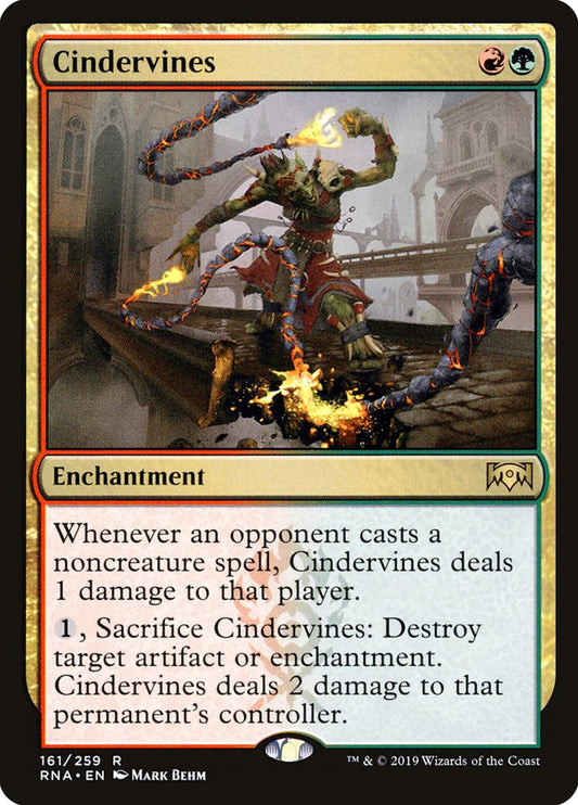 Cindervines - (Foil): Ravnica Allegiance