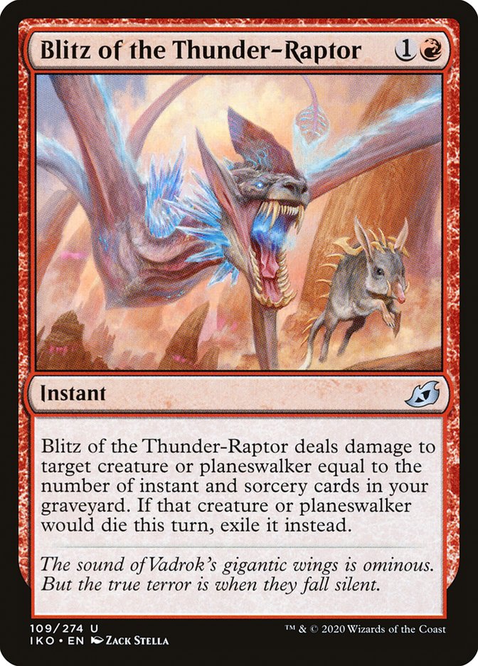 Blitz of the Thunder-Raptor - (Foil): Ikoria: Lair of Behemoths