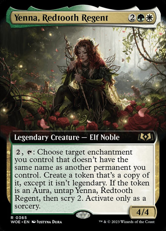 Yenna, Redtooth Regent (Extended Art) - (Foil): Wilds of Eldraine