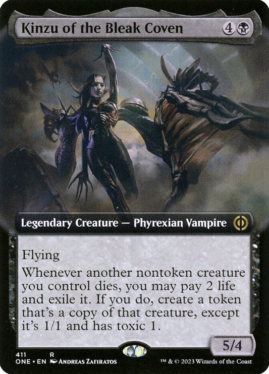 Kinzu of the Bleak Coven (Extended Art): Phyrexia: All Will Be One