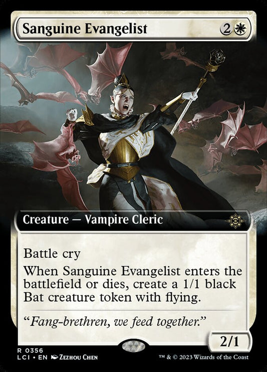 Sanguine Evangelist (Extended Art) - (Foil): Lost Caverns of Ixalan