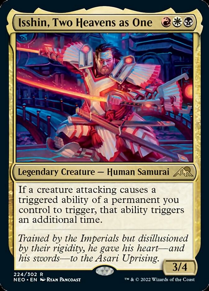Isshin, Two Heavens as One - (Foil): Kamigawa: Neon Dynasty