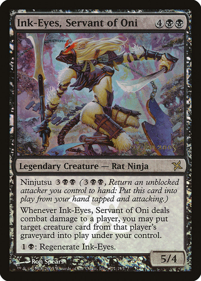 Ink-Eyes, Servant of Oni (Prerelease) (Betrayers of Kamigawa) - (Foil): Betrayers of Kamigawa Promos