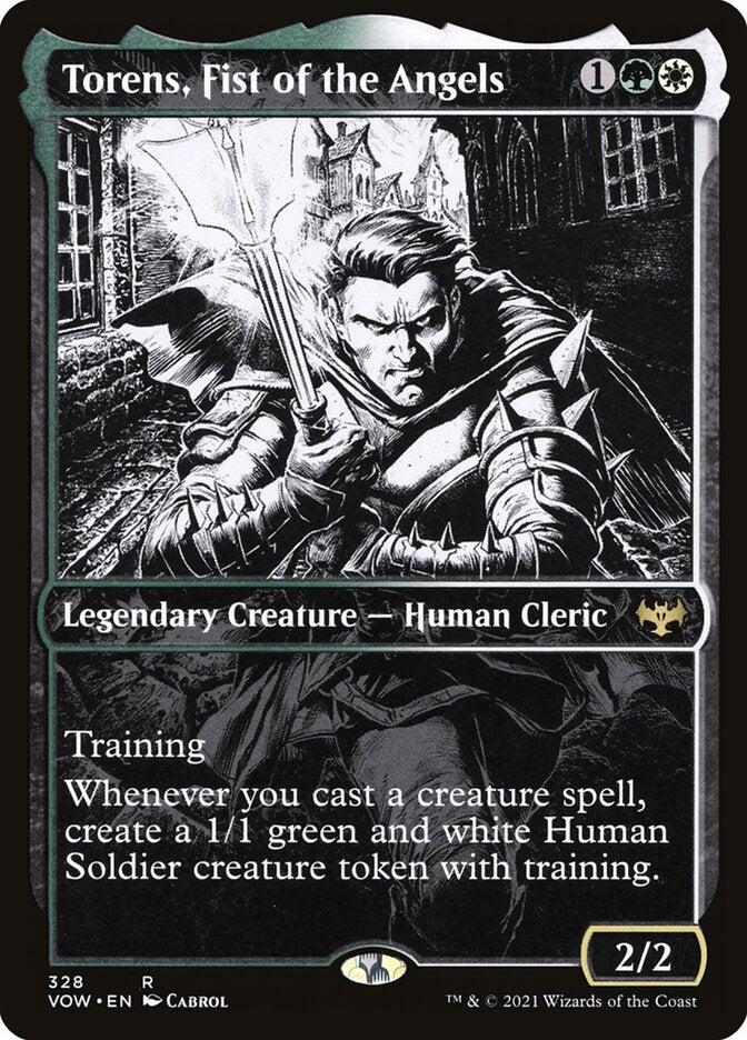 Torens, Fist of the Angels (Showcase) - (Foil): Innistrad: Crimson Vow