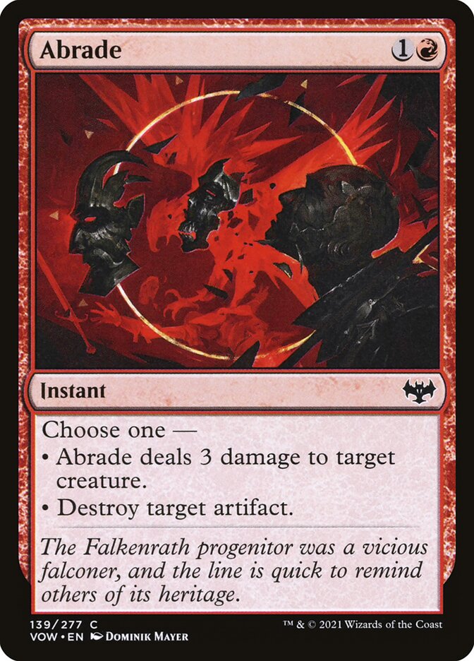 Abrade: Innistrad: Crimson Vow