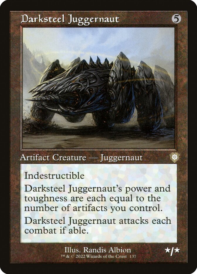 Darksteel Juggernaut (Retro Frame): The Brothers' War Commander