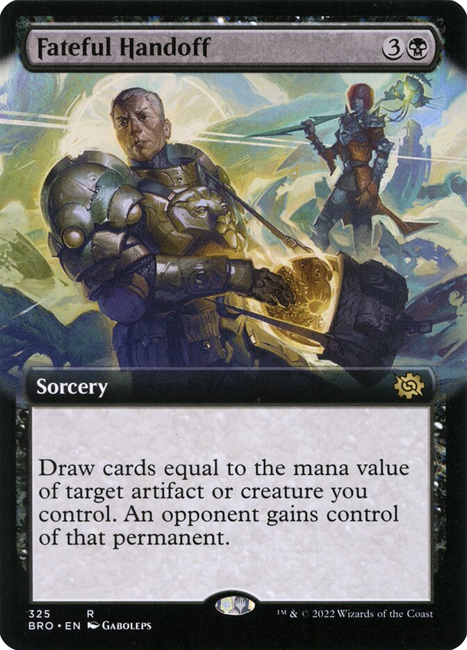 Fateful Handoff (Extended Art) - (Foil): The Brothers' War