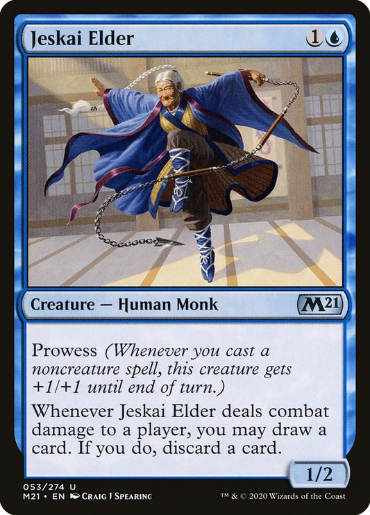 Jeskai Elder - (Foil): Core Set 2021