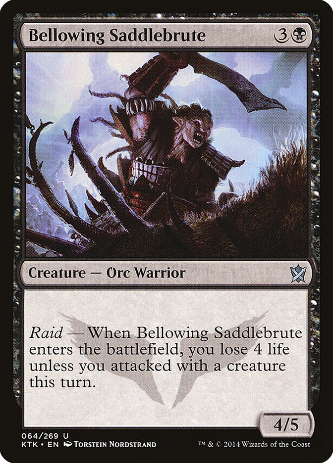 Bellowing Saddlebrute - (Foil): Khans of Tarkir