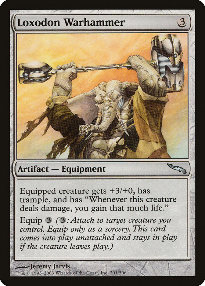 Loxodon Warhammer - (Foil): Mirrodin