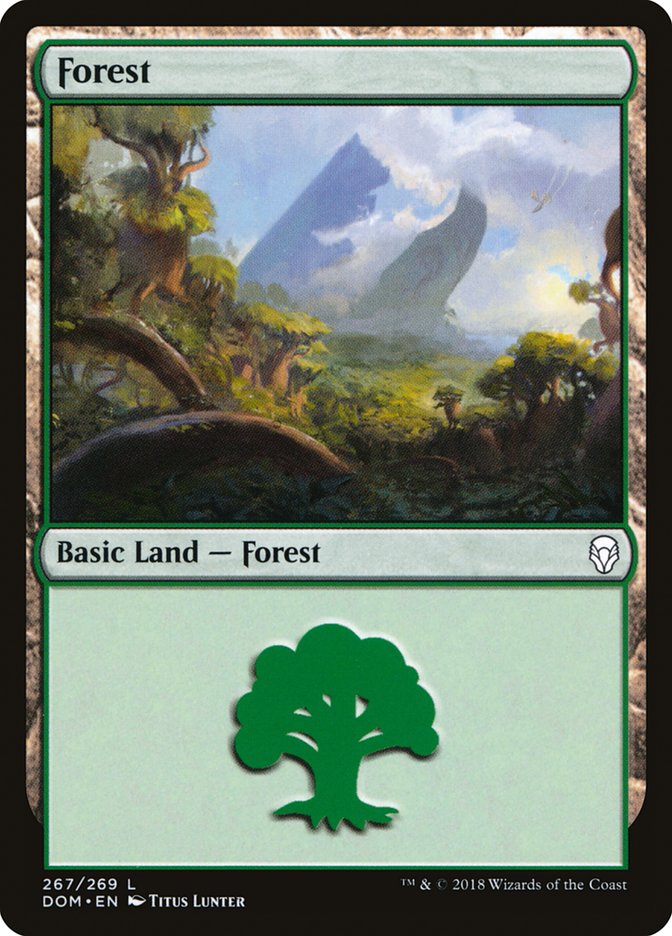 Forest (#267) - (Foil): Dominaria