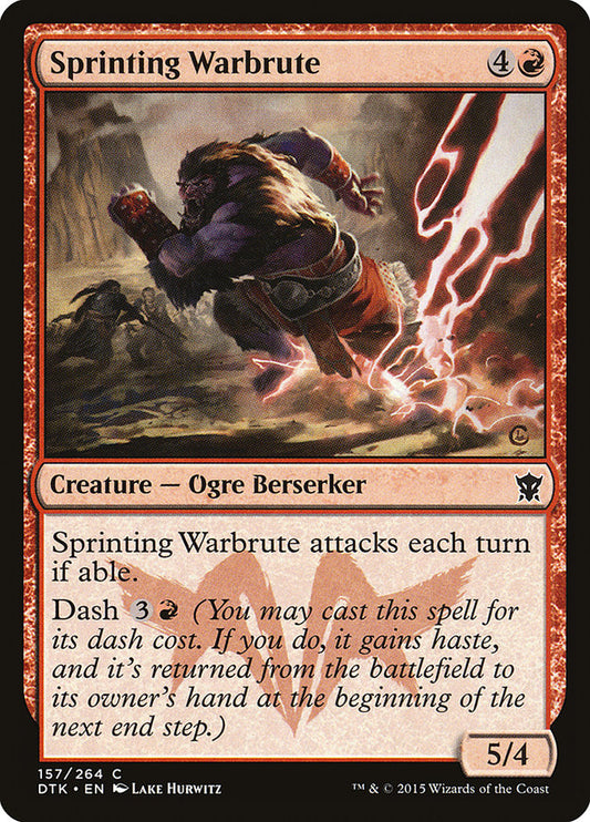 Sprinting Warbrute - (Foil): Dragons of Tarkir