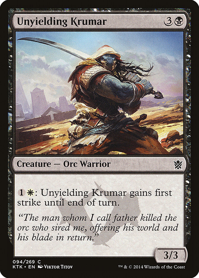 Unyielding Krumar: Khans of Tarkir