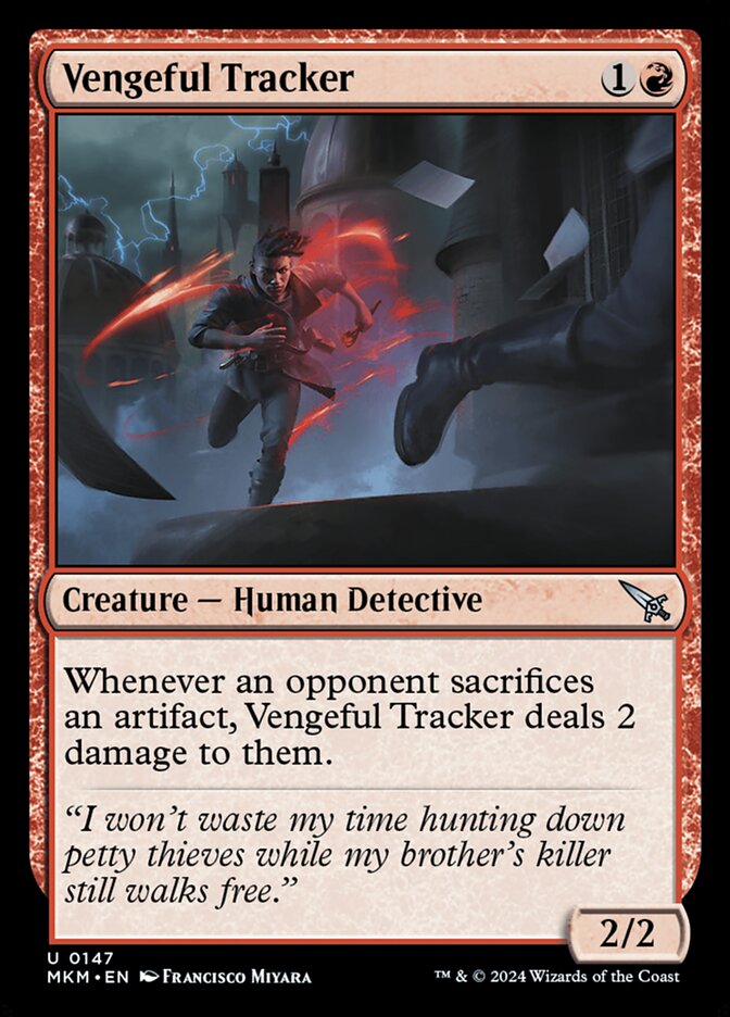 Vengeful Tracker - (Foil): Murders at Karlov Manor