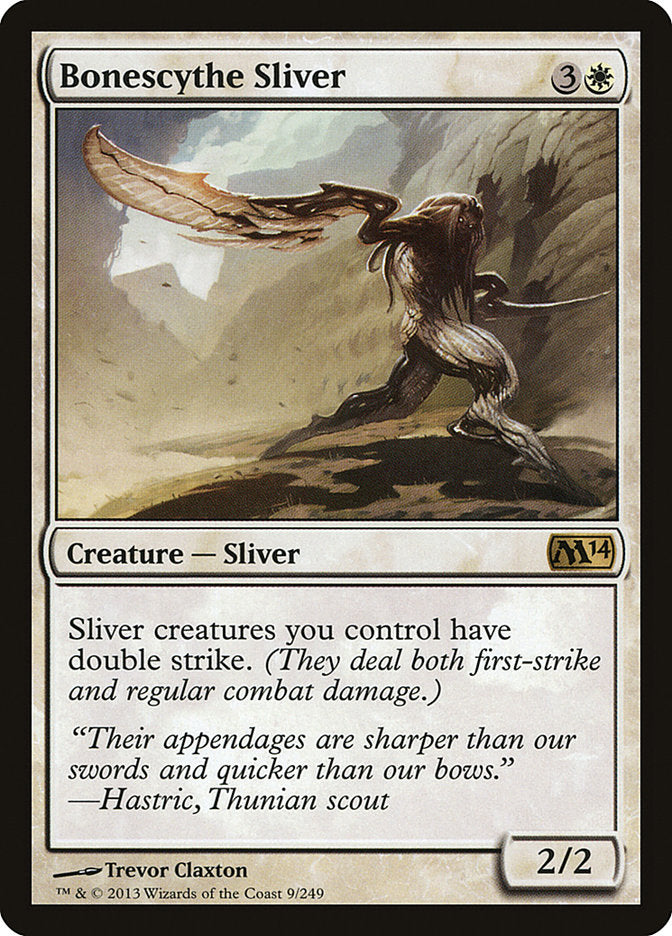 Bonescythe Sliver - (Foil): Magic 2014