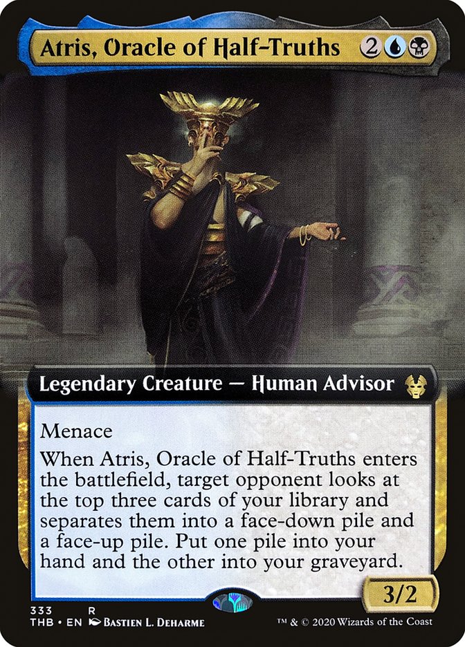 Atris, Oracle of Half-Truths (Extended Art) - (Foil): Theros Beyond Death