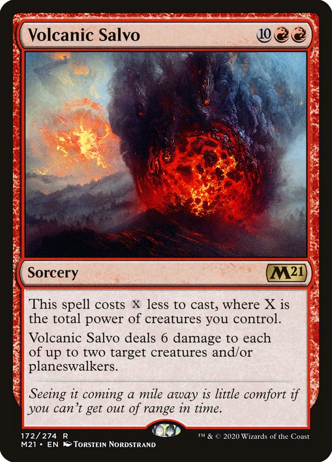 Volcanic Salvo - (Foil): Core Set 2021