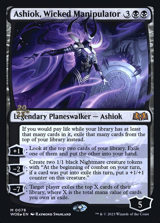 Ashiok, Wicked Manipulator - (Foil): Wilds of Eldraine Promos