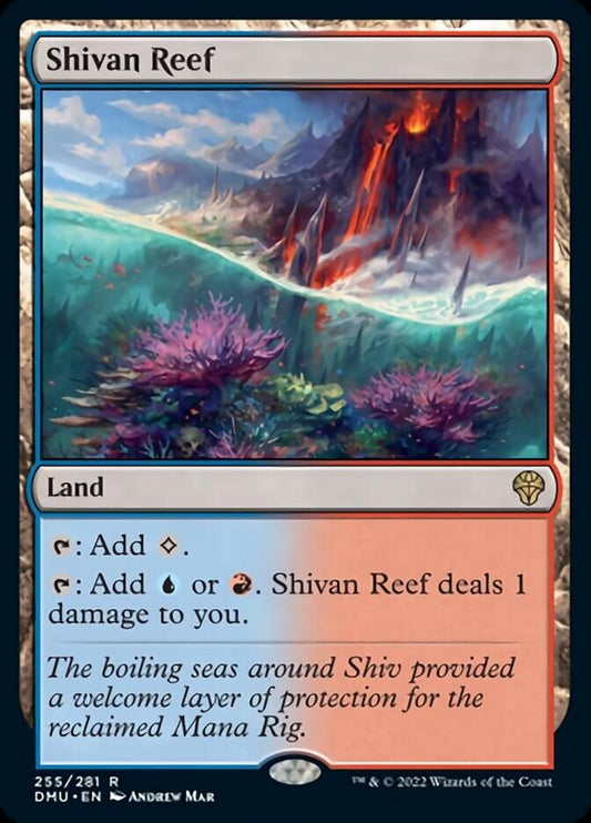 Shivan Reef - (Foil): Dominaria United