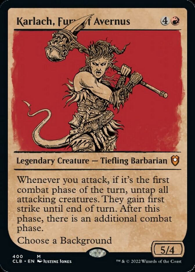 Karlach, Fury of Avernus (Showcase) - (Foil): Commander Legends: Battle for Baldur's Gate