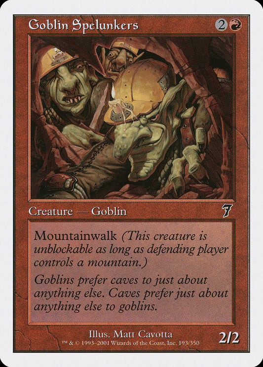 Goblin Spelunkers - (Foil): Seventh Edition