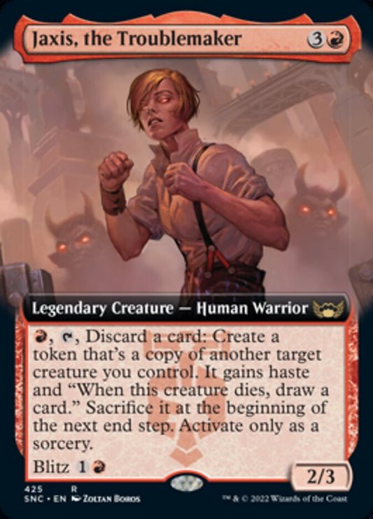 Jaxis, the Troublemaker (Extended Art) - (Foil): Streets of New Capenna