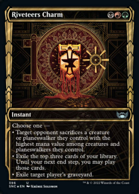 Riveteers Charm (Showcase) (Gilded Foil) - (Foil): Streets of New Capenna