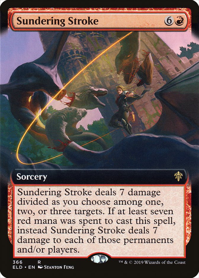 Sundering Stroke (Extended Art): Throne of Eldraine