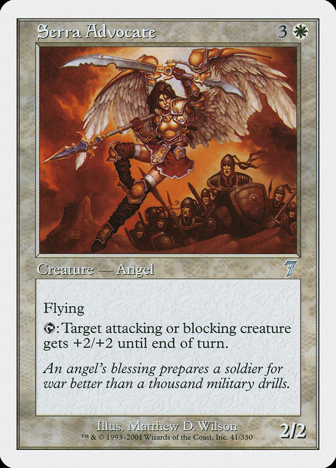 Serra Advocate - (Foil): Seventh Edition