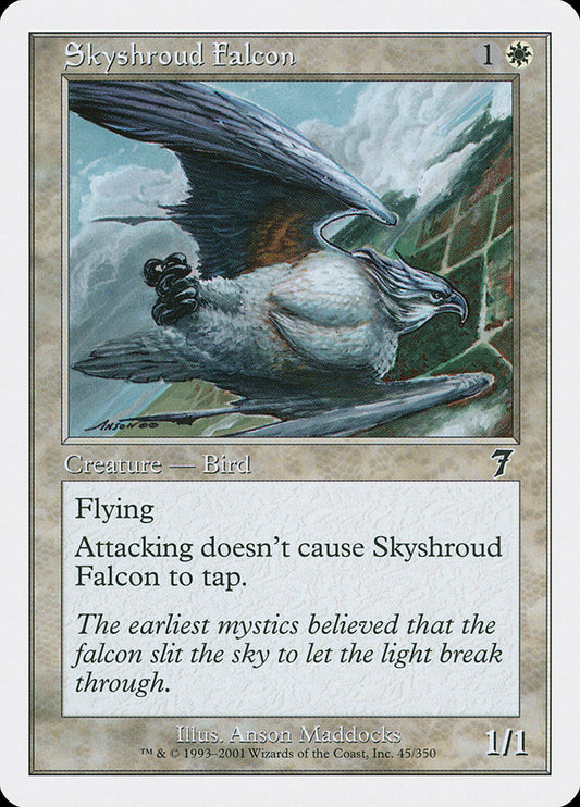 Skyshroud Falcon - (Foil): Seventh Edition