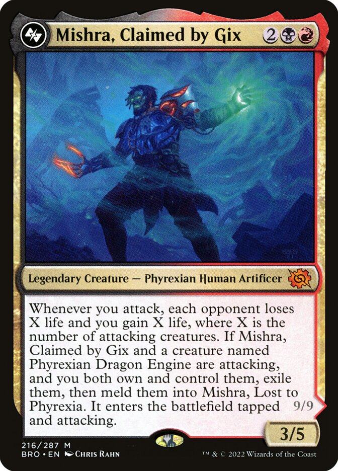 Mishra, Claimed by Gix // Mishra, Lost to Phyrexia (Top) - (Foil): The Brothers' War