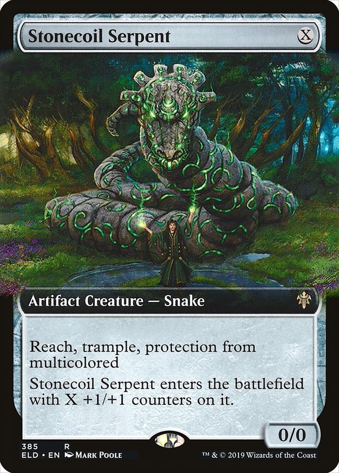 Stonecoil Serpent (Extended Art): Throne of Eldraine