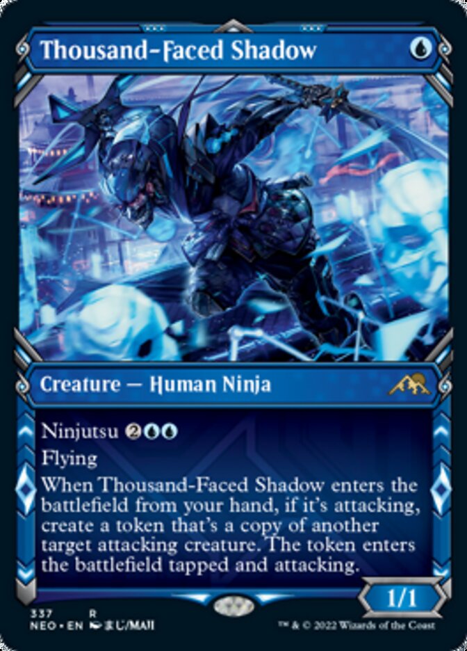 Thousand-Faced Shadow (Showcase) - (Foil): Kamigawa: Neon Dynasty