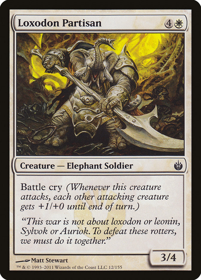 Loxodon Partisan: Mirrodin Besieged