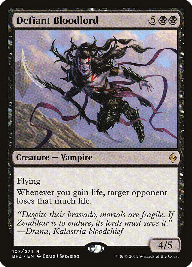 Defiant Bloodlord: Battle for Zendikar