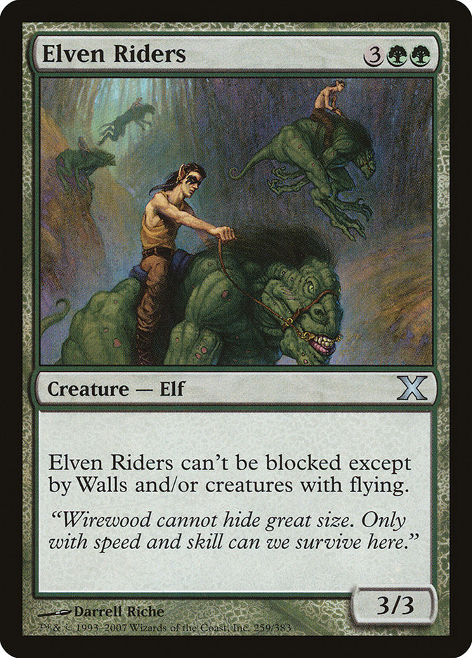 Elven Riders - (Foil): Tenth Edition