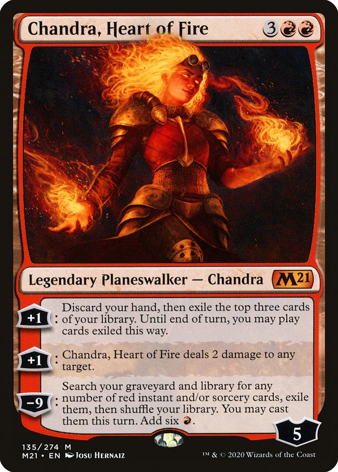 Chandra, Heart of Fire - (Foil): Core Set 2021
