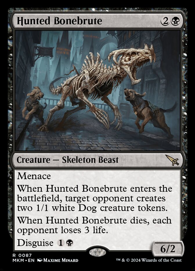 Hunted Bonebrute - (Foil): Murders at Karlov Manor