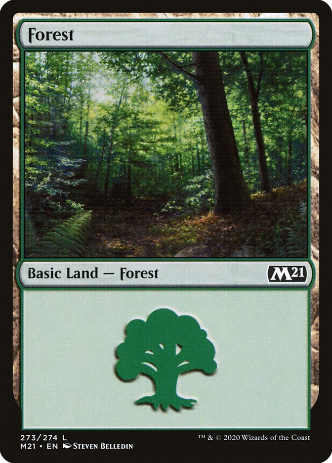 Forest (#273) - (Foil): Core Set 2021