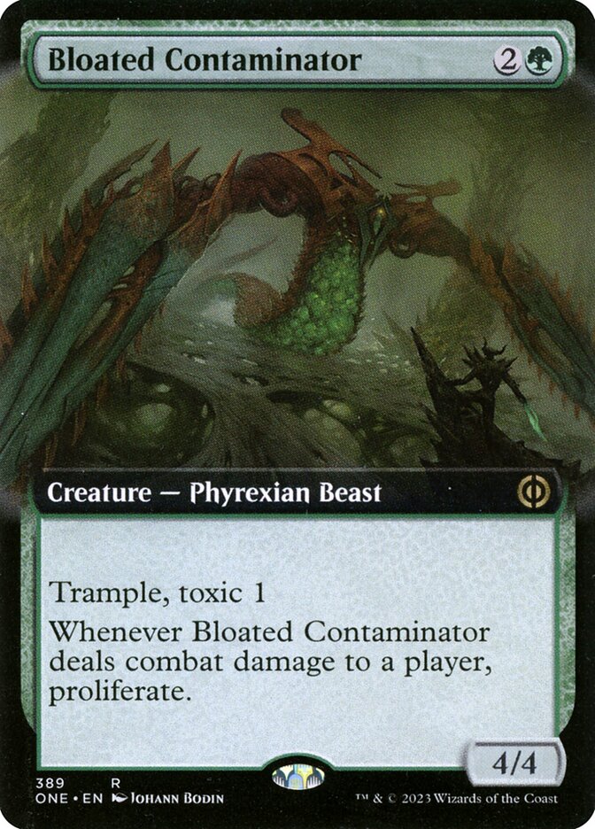 Bloated Contaminator (Extended Art) - (Foil): Phyrexia: All Will Be One