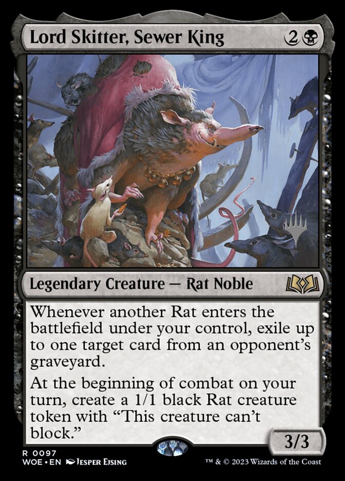 Lord Skitter, Sewer King - (Foil): Wilds of Eldraine Promos