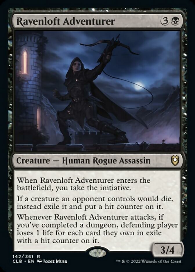 Ravenloft Adventurer - (Foil): Commander Legends: Battle for Baldur's Gate