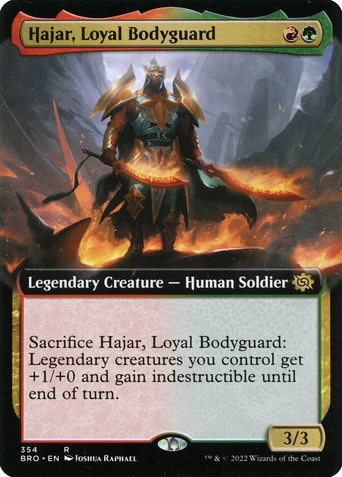 Hajar, Loyal Bodyguard (Extended Art): The Brothers' War