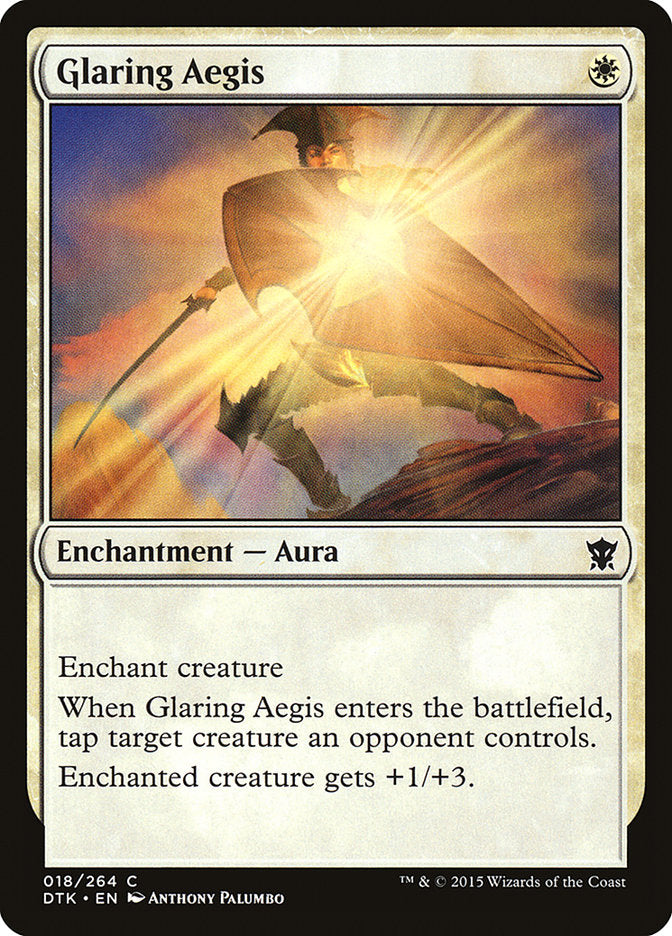 Glaring Aegis - (Foil): Dragons of Tarkir