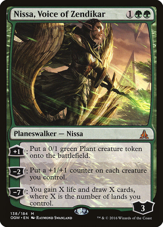 Nissa, Voice of Zendikar - (Foil): Oath of the Gatewatch