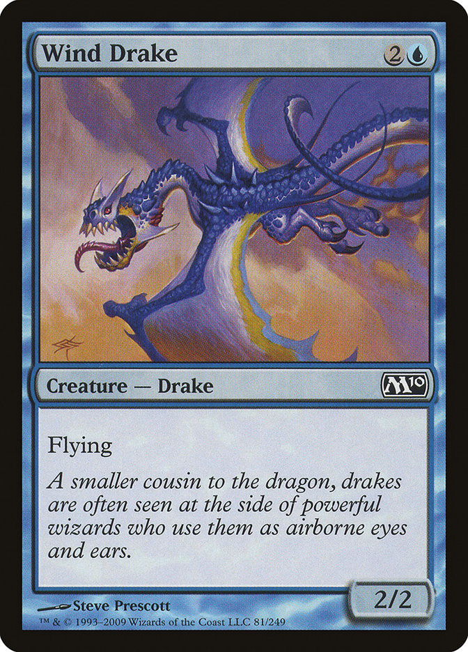 Wind Drake - (Foil): Magic 2010