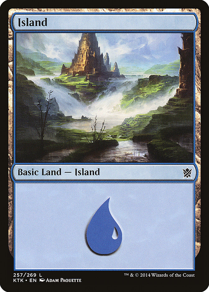 Island (#257): Khans of Tarkir