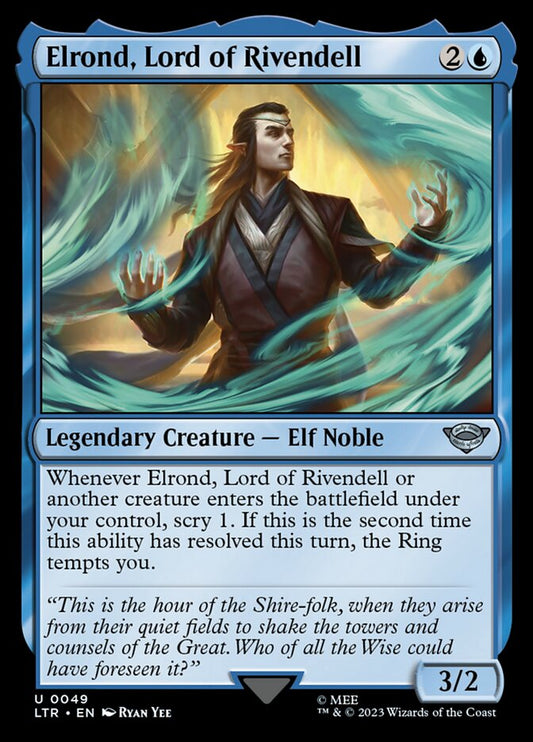 Elrond, Lord of Rivendell - (Foil): The Lord of the Rings: Tales of Middle-earth