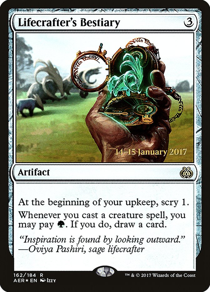 Lifecrafter's Bestiary (Prerelease) (Aether Revolt) - (Foil): Aether Revolt Promos